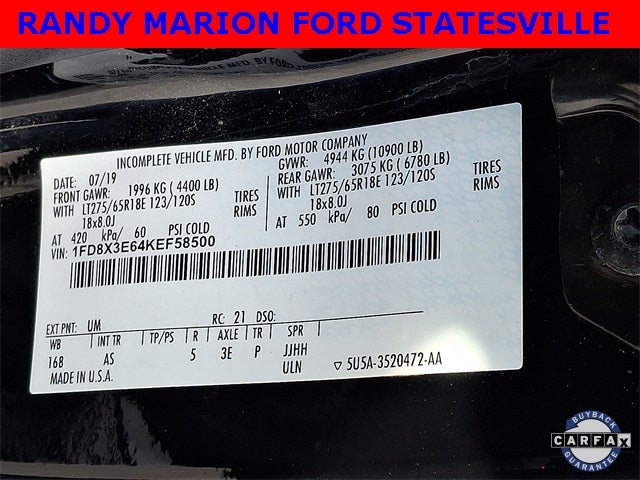 2019 Ford F-350SD XL 168 WB