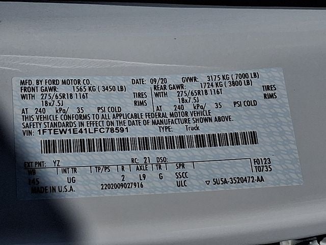 2020 Ford F-150 XLT