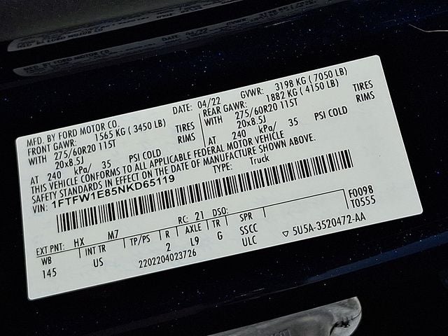 2022 Ford F-150 XLT