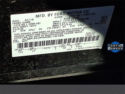 2019 Lincoln Nautilus Black Label