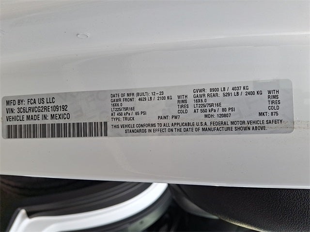 2024 RAM ProMaster 2500 High Roof 136 WB