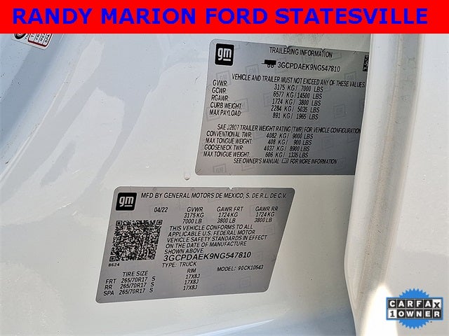 2022 Chevrolet Silverado 1500 WT