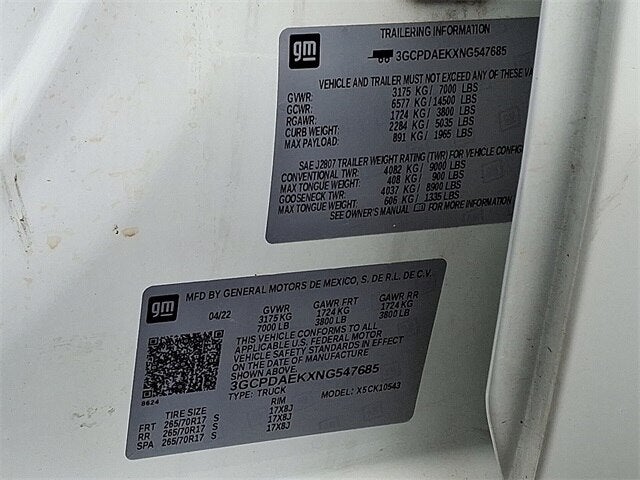 2022 Chevrolet Silverado 1500 WT