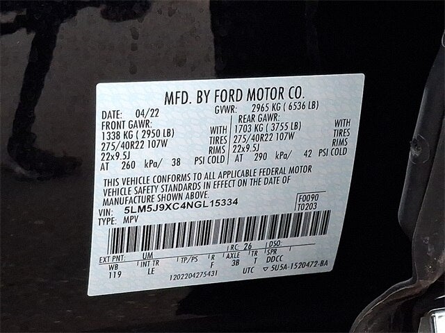 2022 Lincoln Aviator Black Label