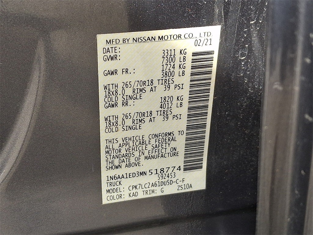 2021 Nissan Titan SV