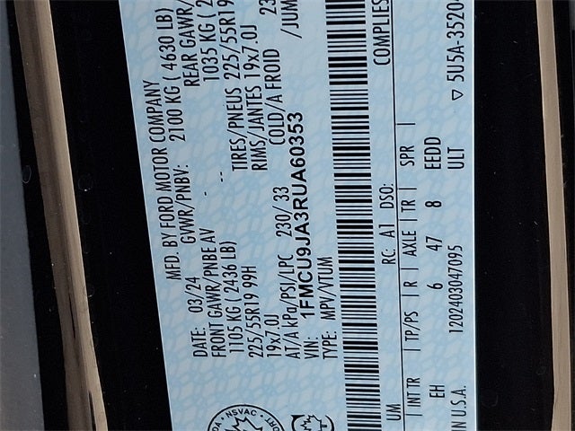 2024 Ford Escape Platinum