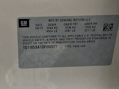 2013 Chevrolet Malibu LT 2LT