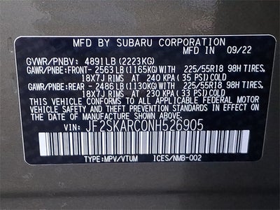 2022 Subaru Forester Touring