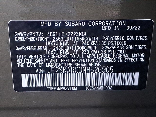 2022 Subaru Forester Touring