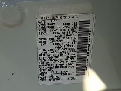 2017 Nissan Rogue SL