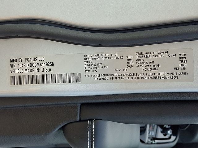 2021 Jeep Grand Cherokee L Overland