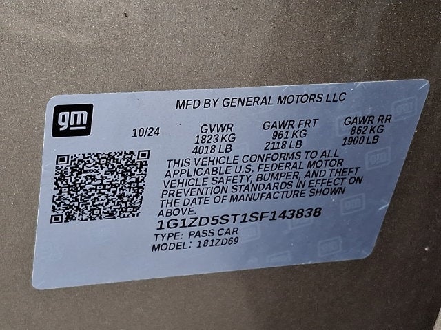 2025 Chevrolet Malibu LT 1LT