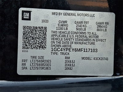 2021 Chevrolet Silverado 2500HD LTZ