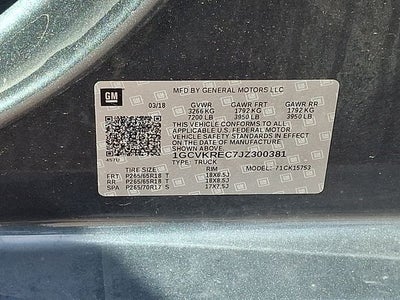2018 Chevrolet Silverado 1500 LT LT2