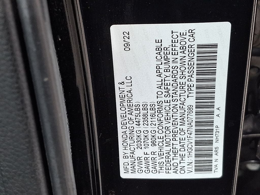 2022 Honda Accord Sport Special Edition