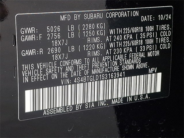 2025 Subaru Outback Onyx Edition XT