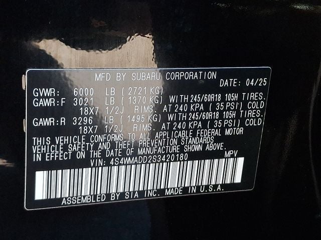 2025 Subaru Ascent Premium