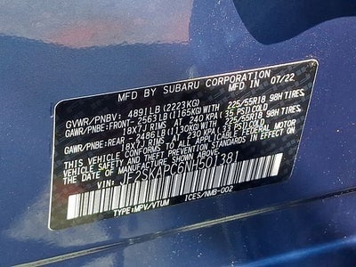 2022 Subaru Forester Limited