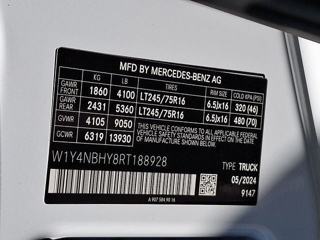 2024 Mercedes-Benz Sprinter 2500 Cargo 144 WB