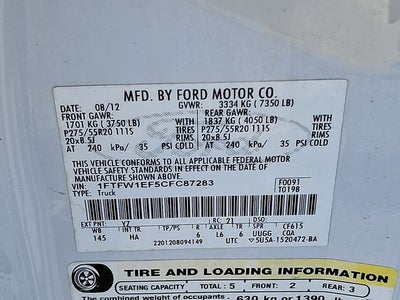 2012 Ford F-150 Lariat