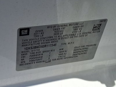 2016 GMC Yukon SLT