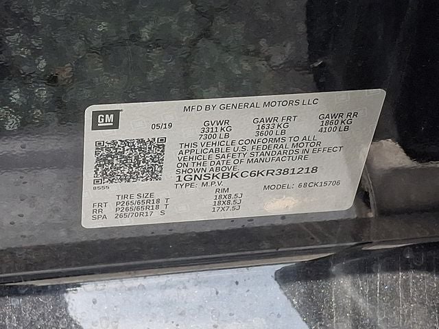 2019 Chevrolet Tahoe LT