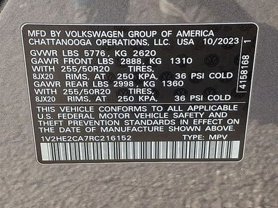 2024 Volkswagen Atlas Cross Sport 2.0T SE w/Technology