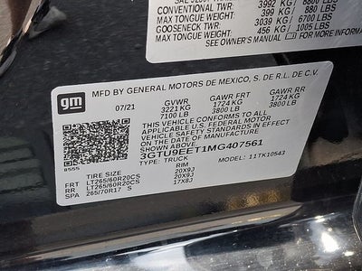 2021 GMC Sierra 1500 AT4