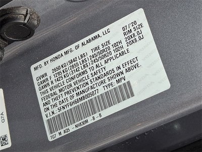 2021 Honda Pilot Touring 7 Passenger