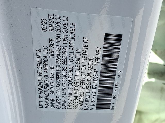 2023 Honda Pilot Touring