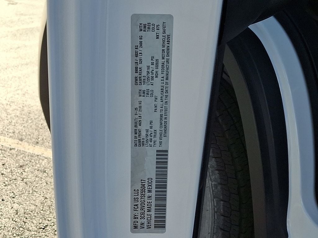 2025 RAM ProMaster 2500 High Roof 159 WB