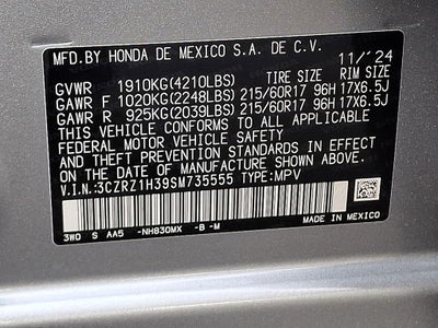 2025 Honda HR-V LX