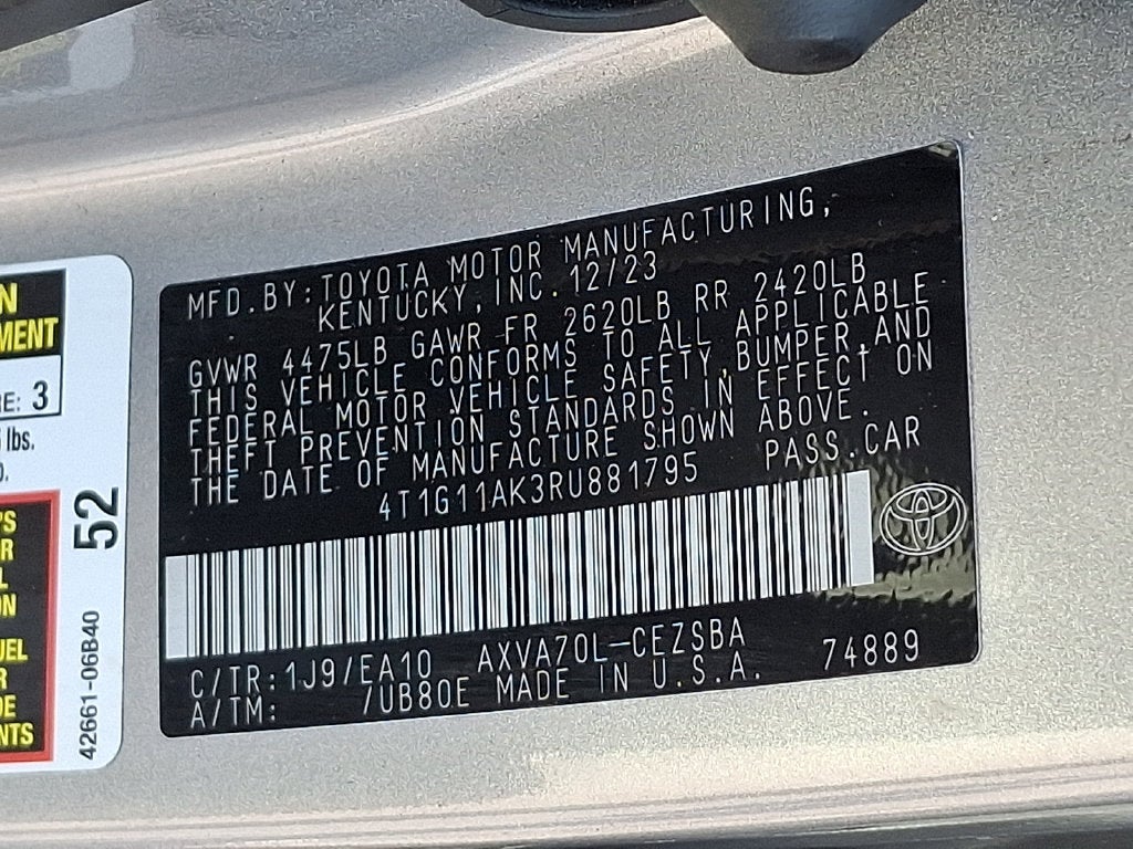 2024 Toyota Camry SE
