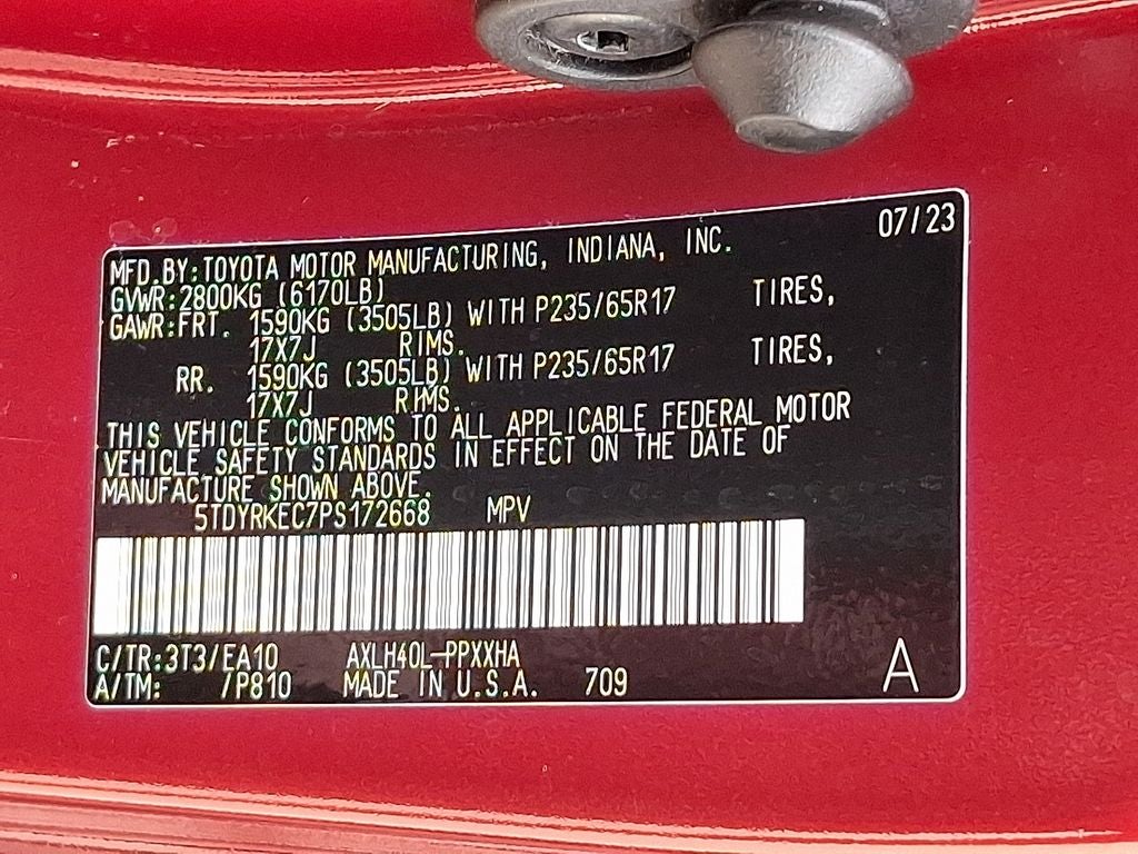 2023 Toyota Sienna XLE 7 Passenger