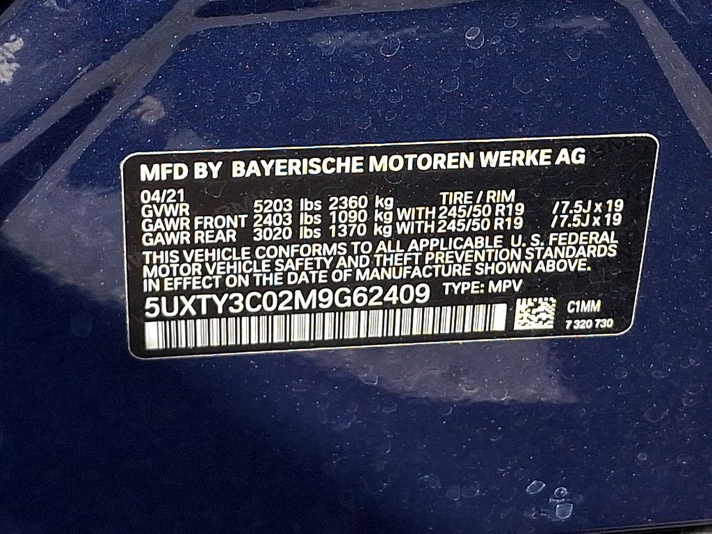 2021 BMW X3 sDrive30i