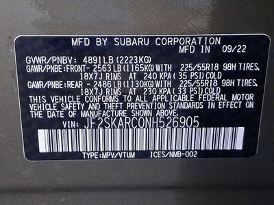 2022 Subaru Forester Touring