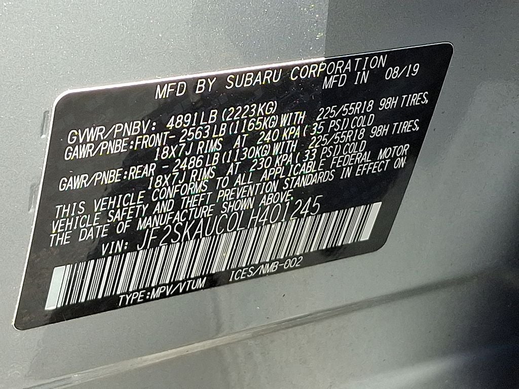 2020 Subaru Forester Limited