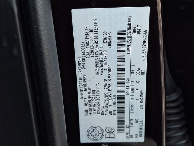 2018 Ford F-150 XLT