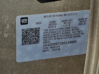 2025 Chevrolet Malibu FWD 1LT